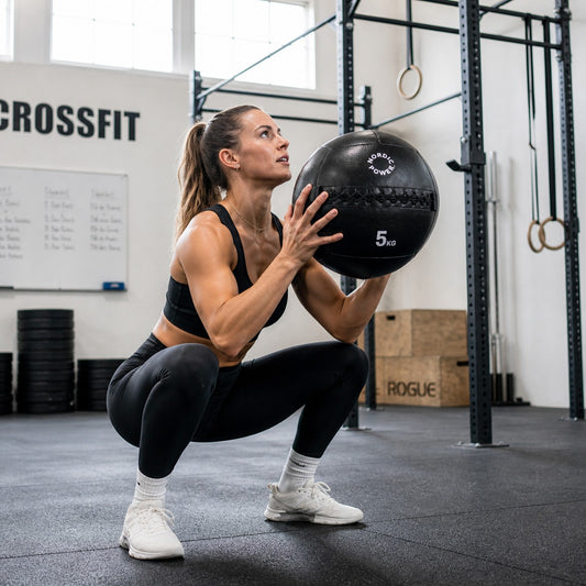 Väggboll 6 kg, Svart - NORDIC POWER