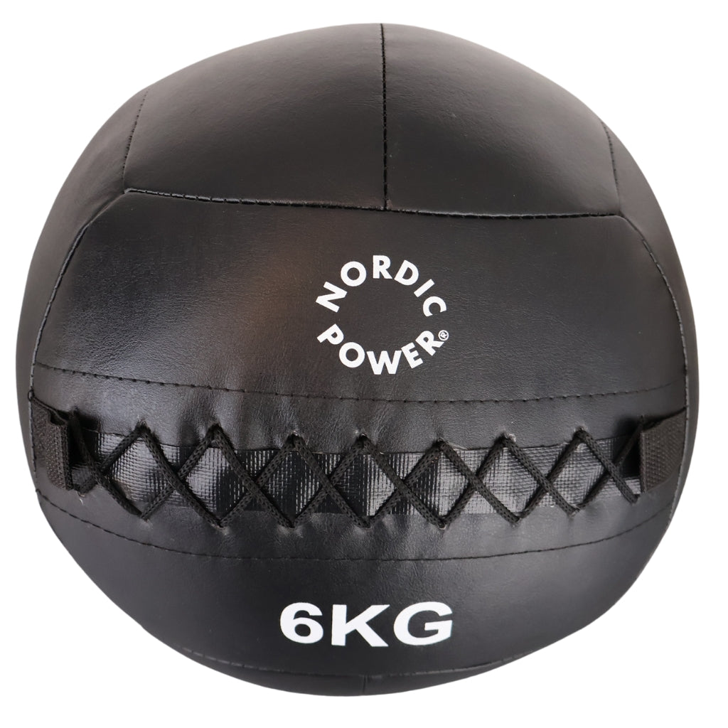 Wall ball 6 kg, Svart - NORDIC POWER