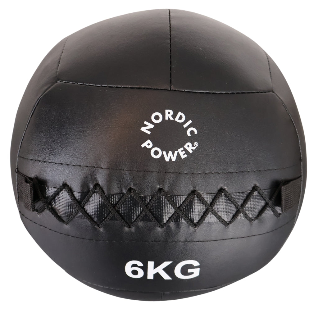 Wall ball 6 kg, Svart - NORDIC POWER