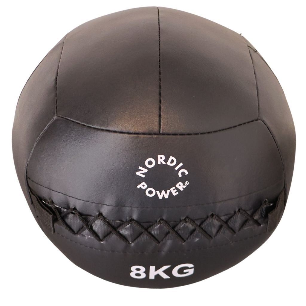 Wall ball 8 kg, Svart - NORDIC POWER
