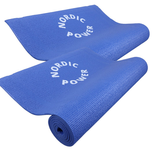 2 st. yogamatta blå 6 mm - NORDIC POWER