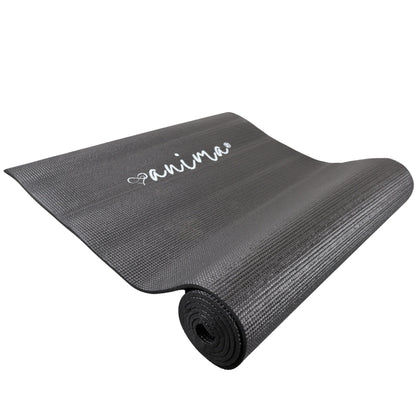 Sort Yogamåtte 6 mm. Perfekt Til Dine Yoga Træningsøvelser