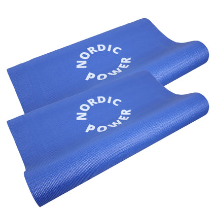 12 st. yogamattor, blå 6 mm. NORDIC POWER